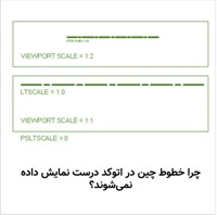 رفع مشکل نمایش خط چین و تنظیم Linetype Scale در اتوکد