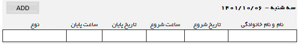 برنامه حرفه ای ثبت و کنترل حضور و غیاب کارکنان