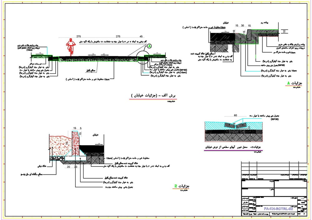 دتایل اجرایی محوطه سازی فضای سبز